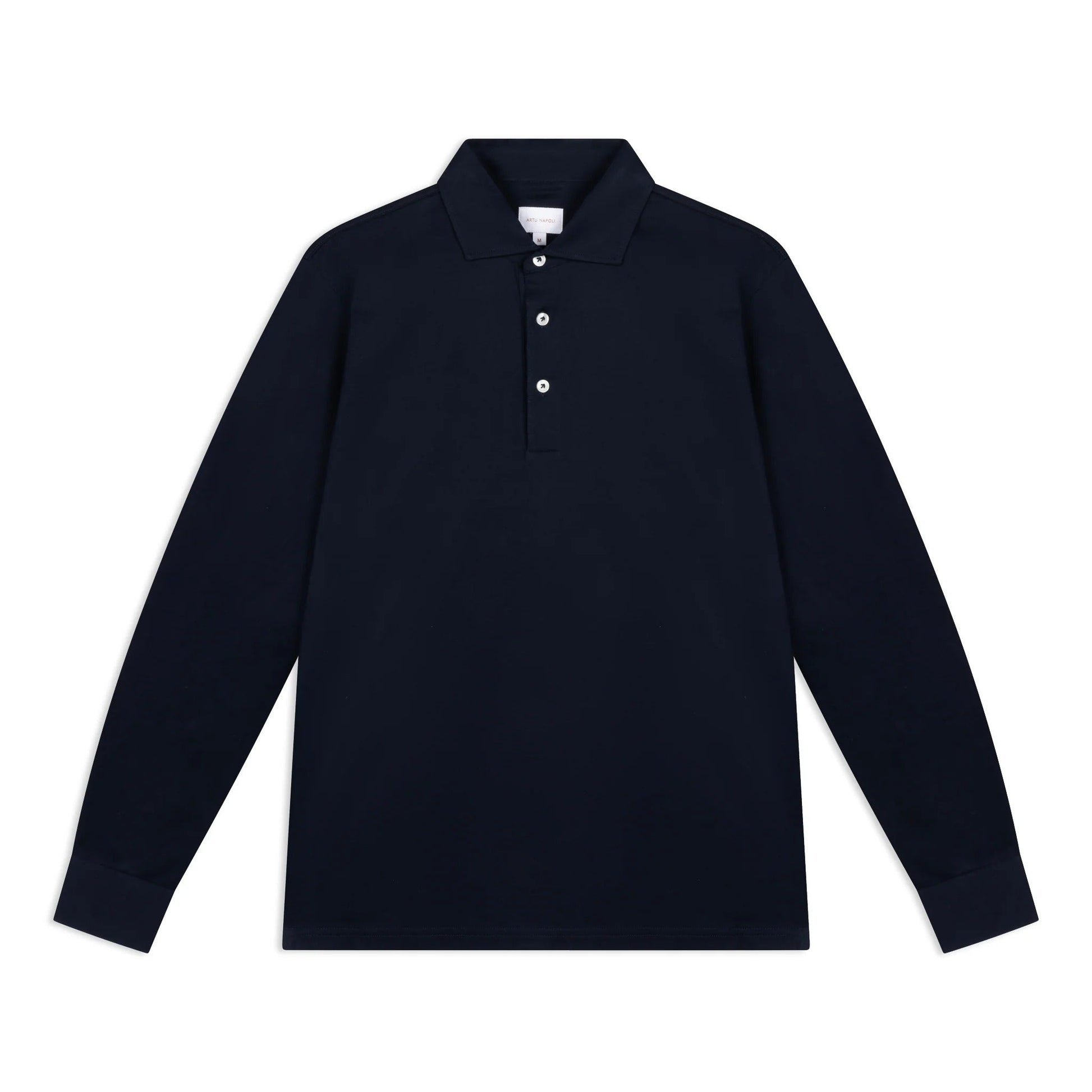 The Rodeo Drive Men's Smart Casual Cotton Polo Shirt - Navy Blue