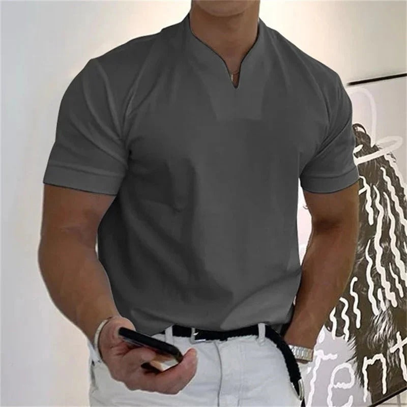 The Davis Men's Slim Fit Collar Casual T Shirt