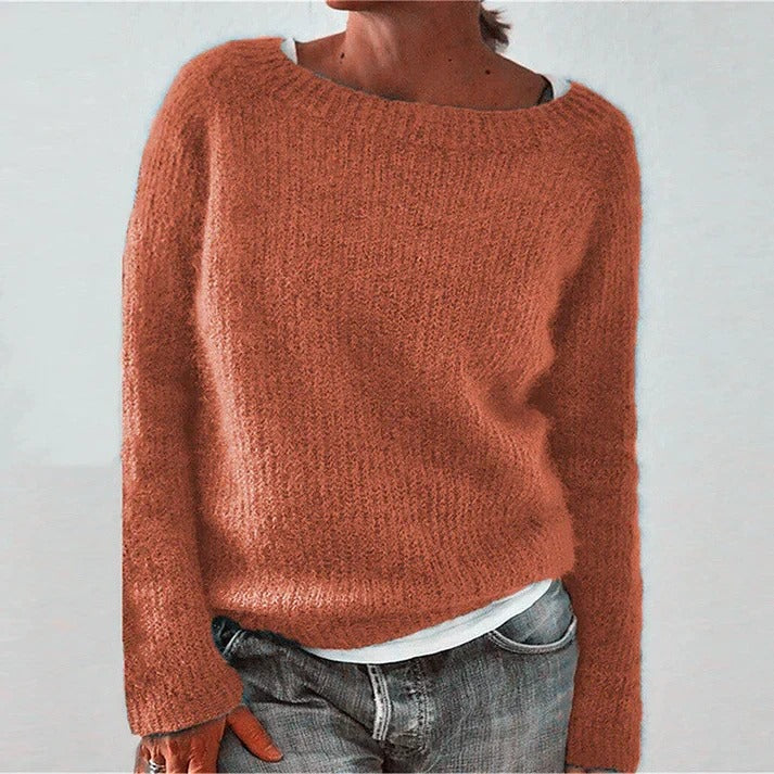 Women's Relaxed Fit Classic Knit Sweater