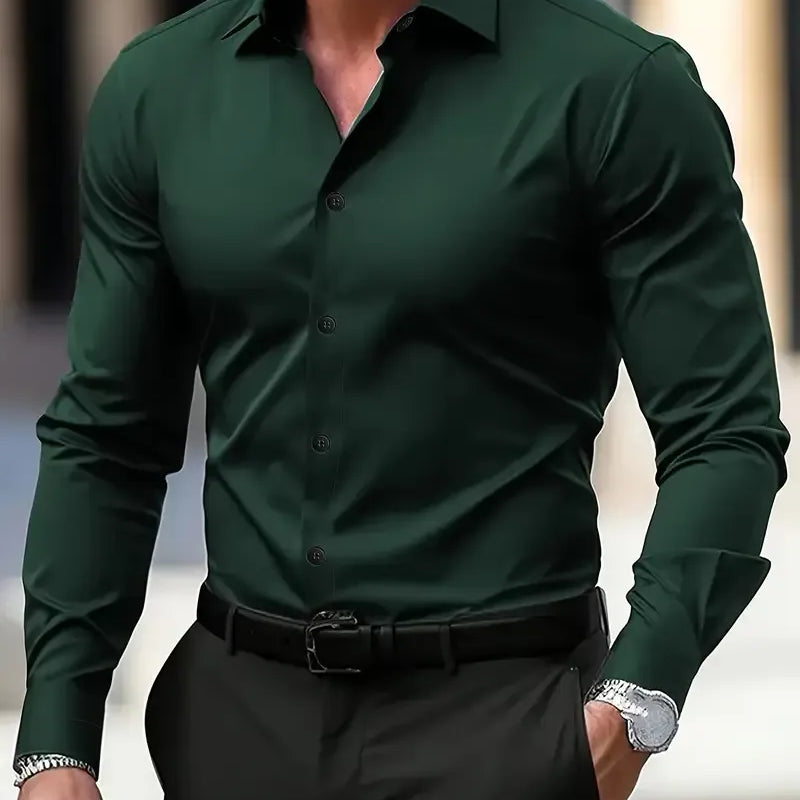 The Kensington Satin Cotton Men’s Formal Shirt