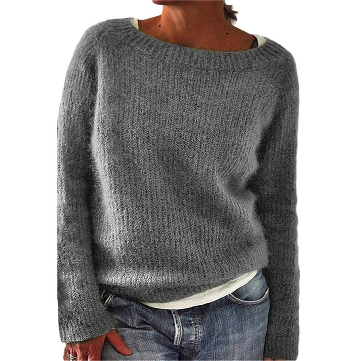 Women's Relaxed Fit Classic Knit Sweater
