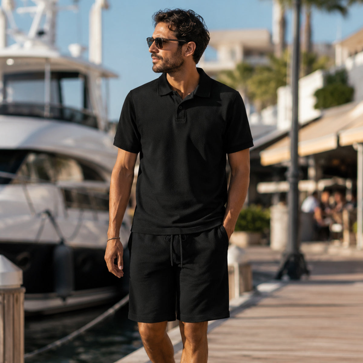The Ashwood Creek Men’s Casual Co-Ord Set – Shirt & Shorts