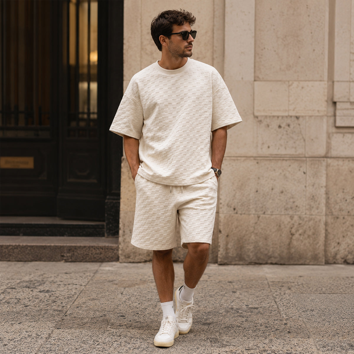 The Franklin Men’s Oversized Summer T-Shirt & Shorts Set