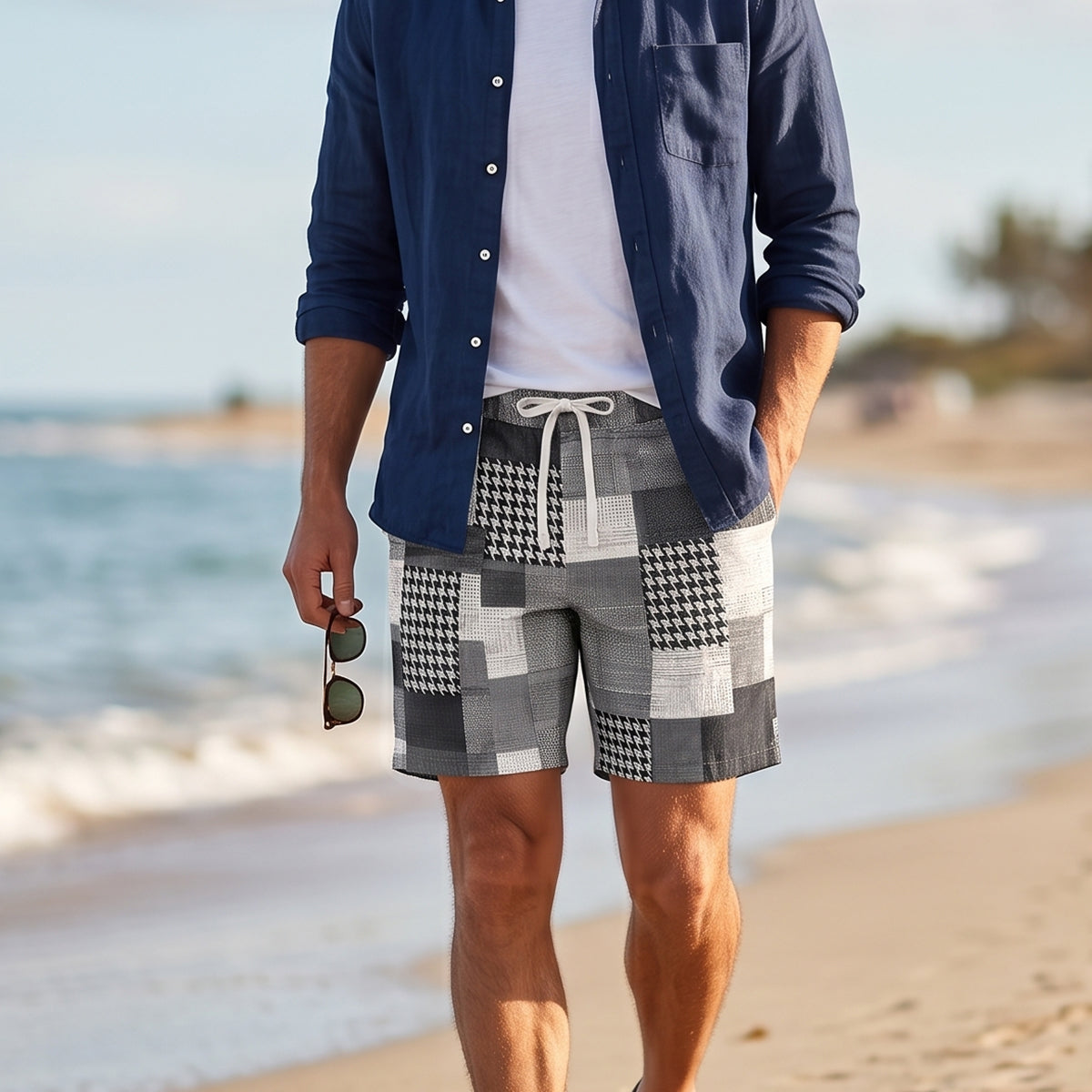 The Oakwood Men’s Colourful Casual Summer Drawstring Shorts