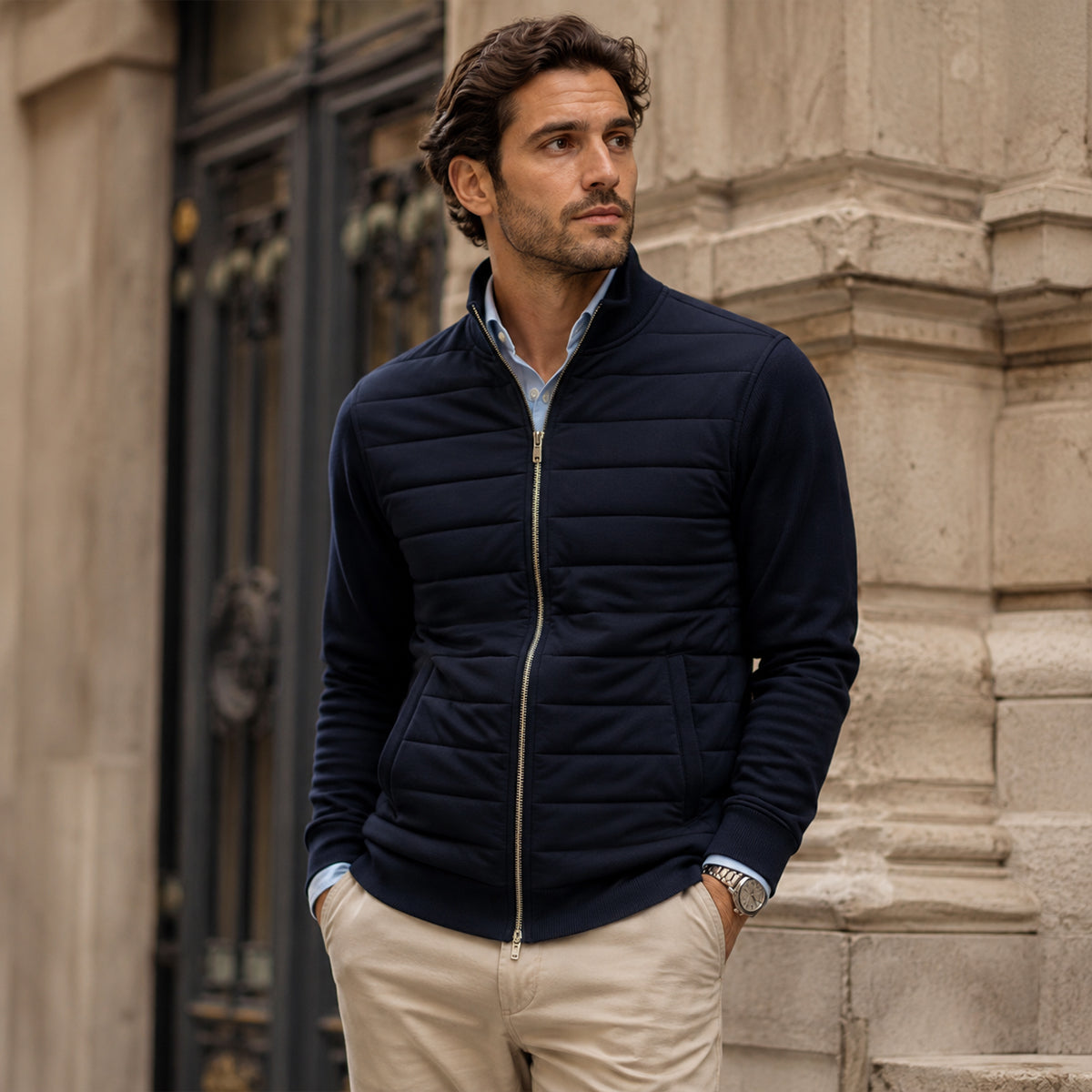 The Vendôme Casual Elegant Bomber Jacket for Men