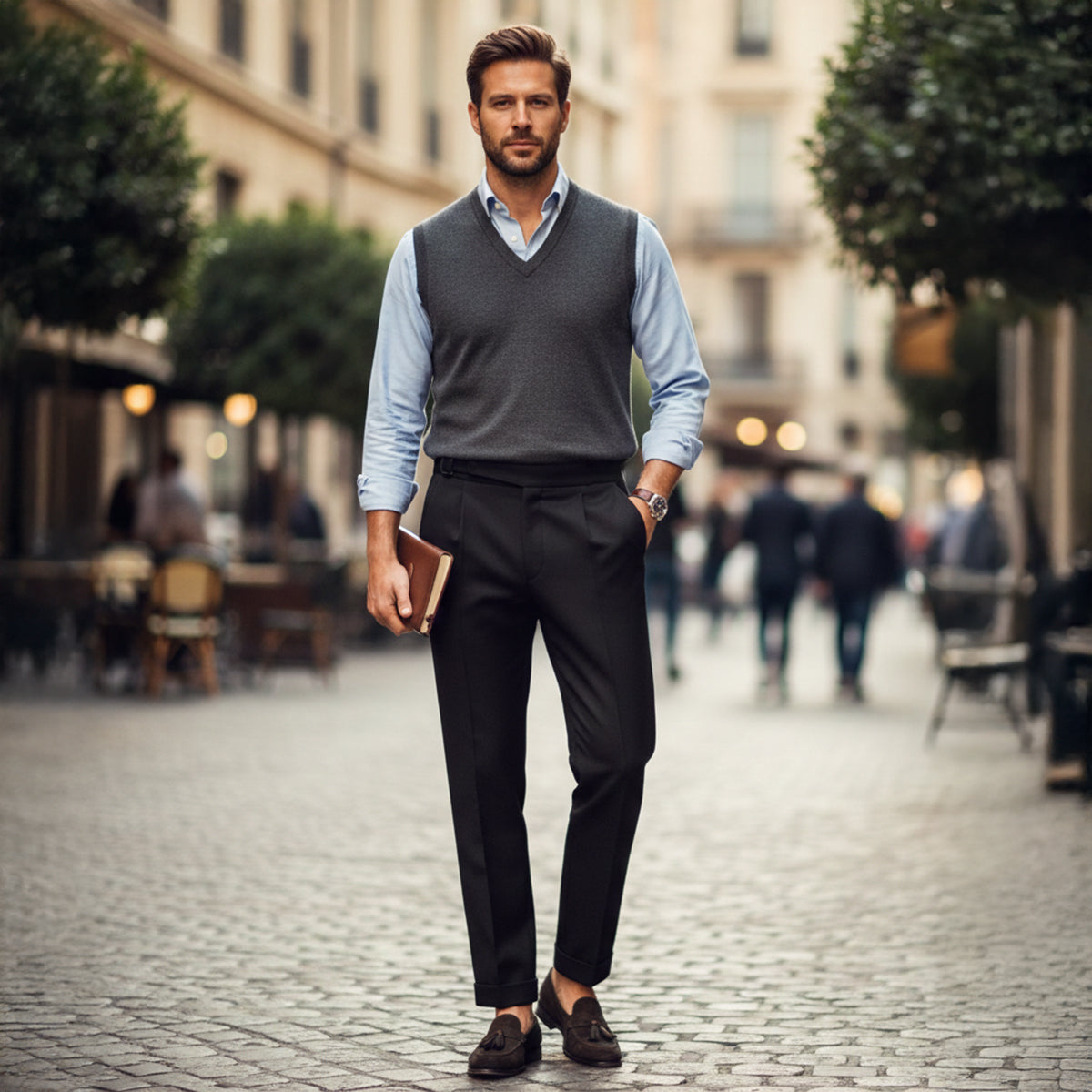The Monaco Tailored Pants– Men’s High Waisted Pleated Pants