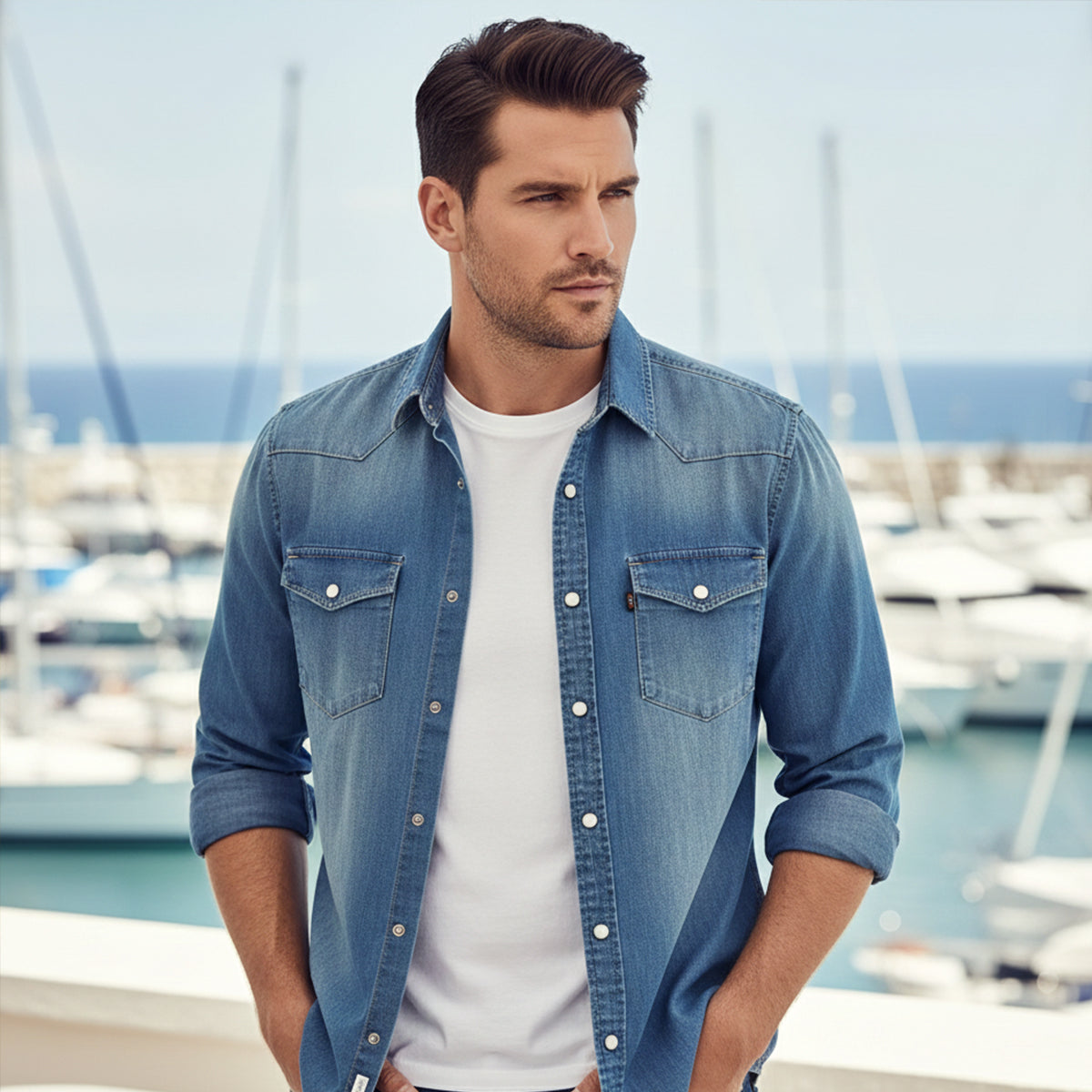 The Ashford Denim Shirt for Men