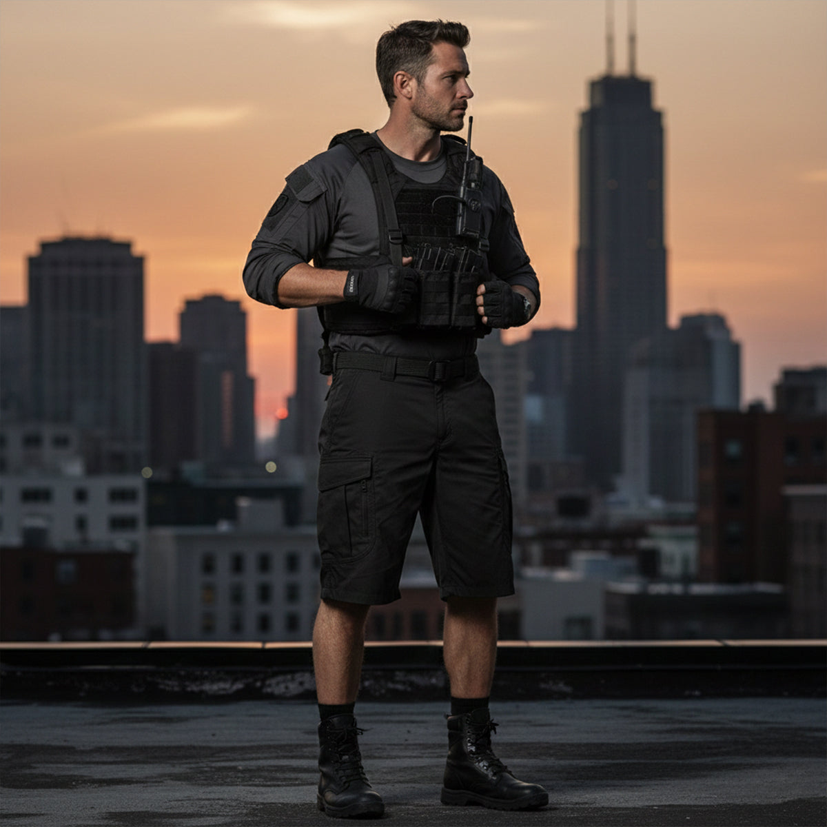 The Glenmere Men’s Lightweight Tactical Cargo Shorts with Pockets