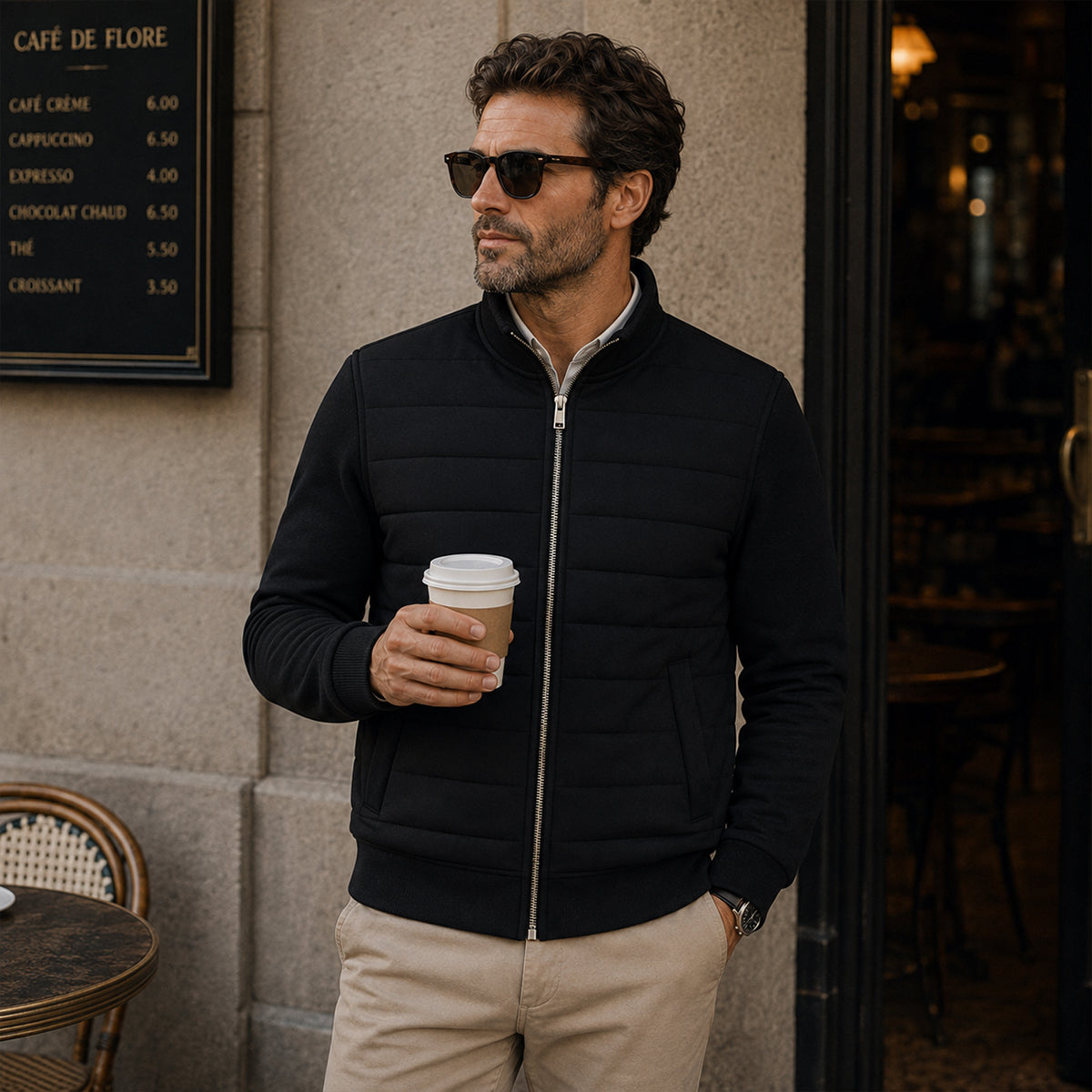 The Vendôme Casual Elegant Bomber Jacket for Men
