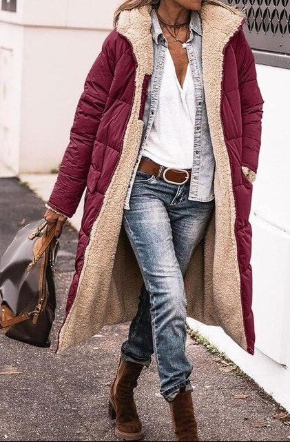 Women's Long Hooded Puffer Coat