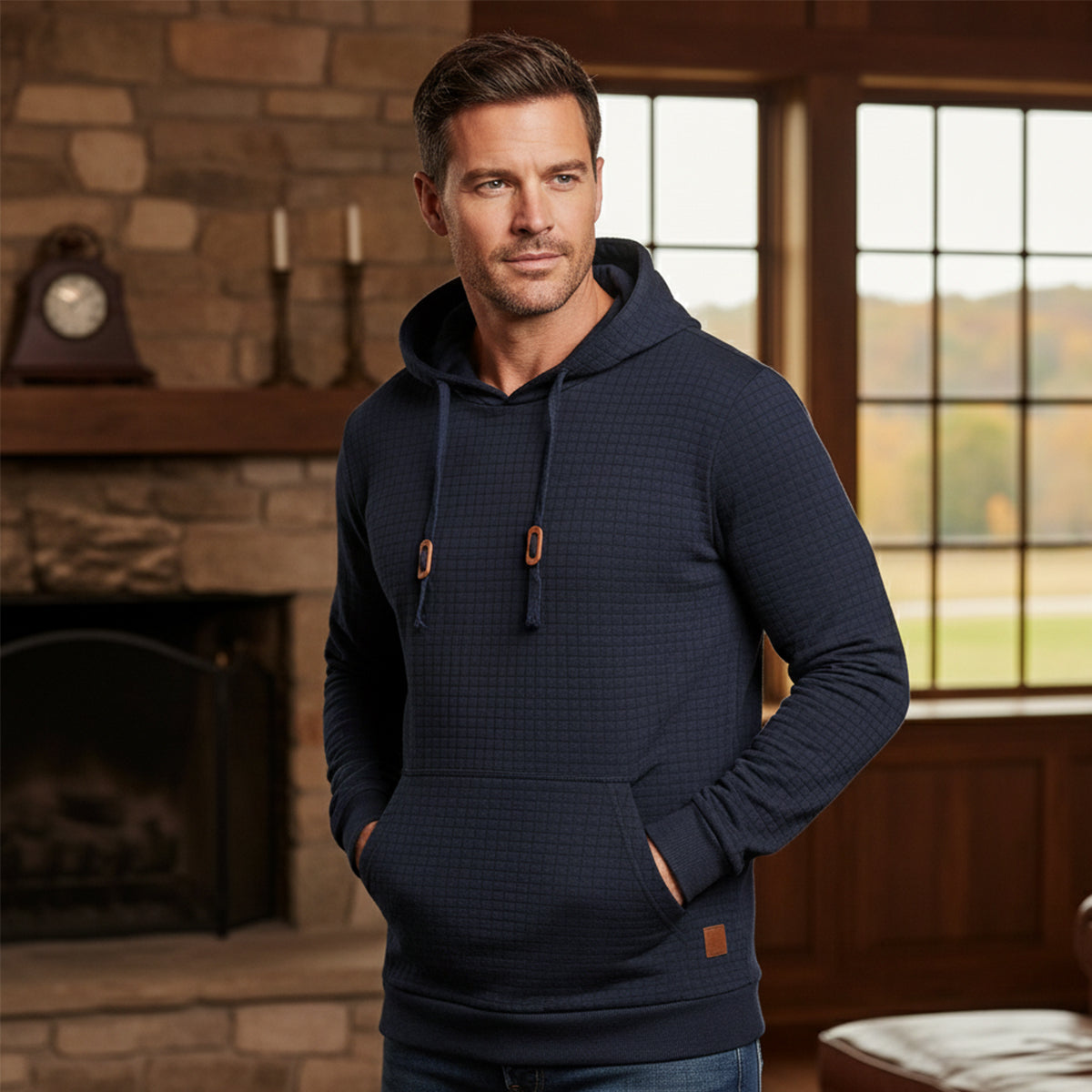 The Watford Men’s Hooded Warm Knit Sweater