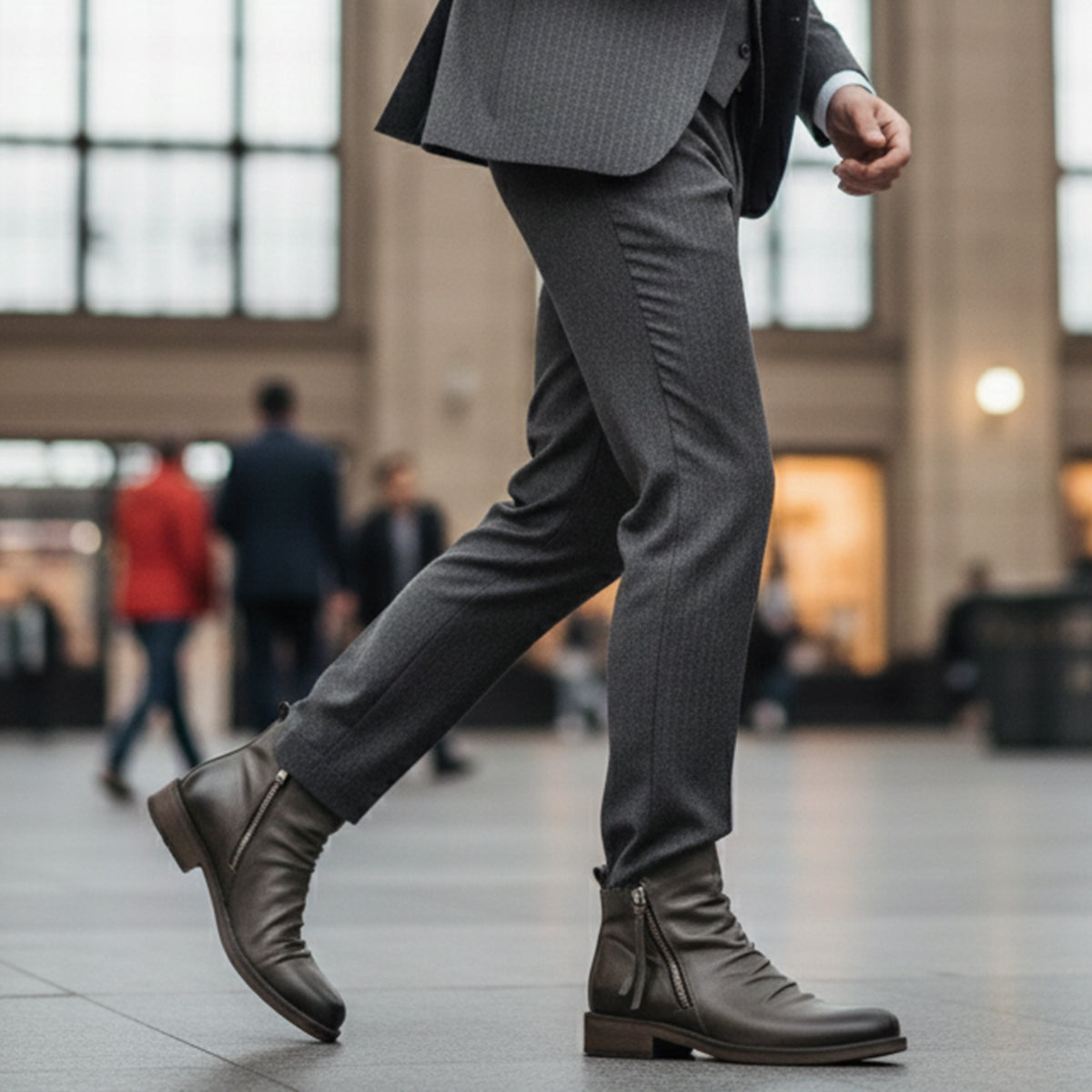 The Rue Honoré Men’s Leather Boots - Luxury Shoes