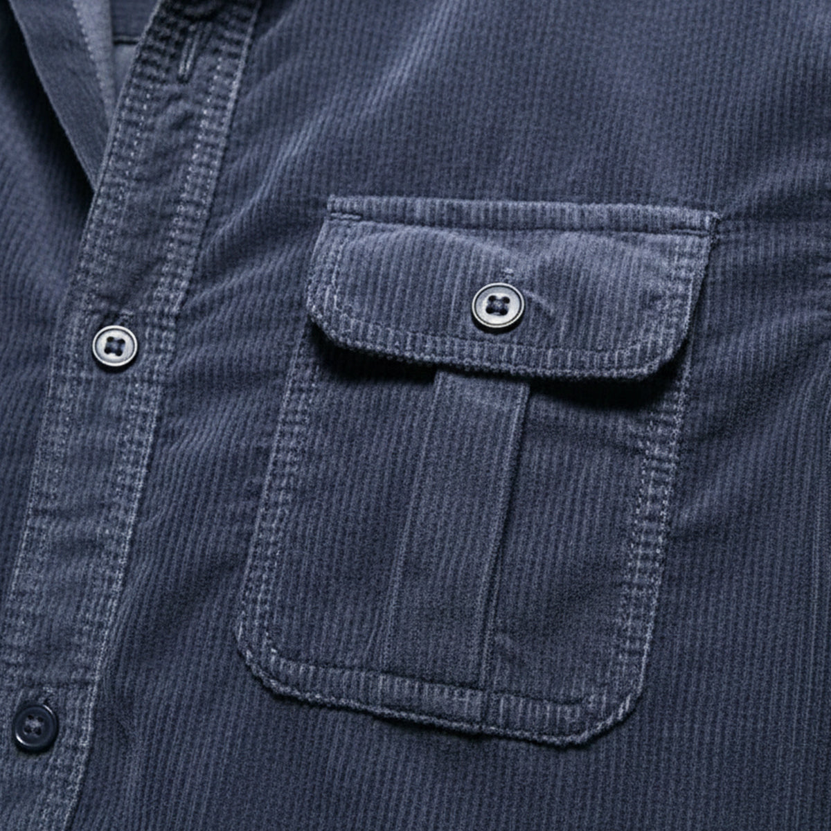 The Veneto Men’s Trendy Button-Up Corduroy Shirt