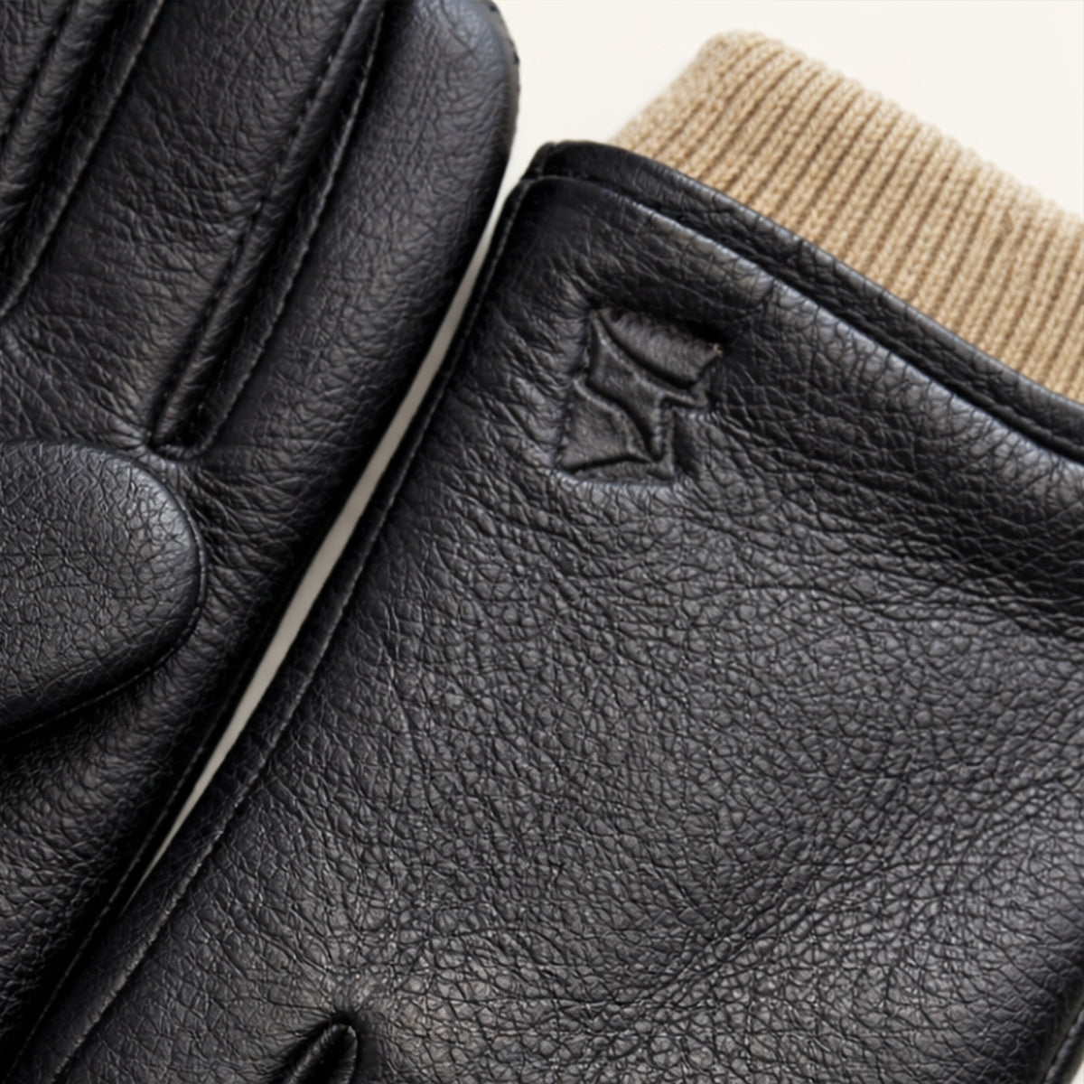The Palermo Men's Faux Leather Wool Lined Winter Driving Gloves