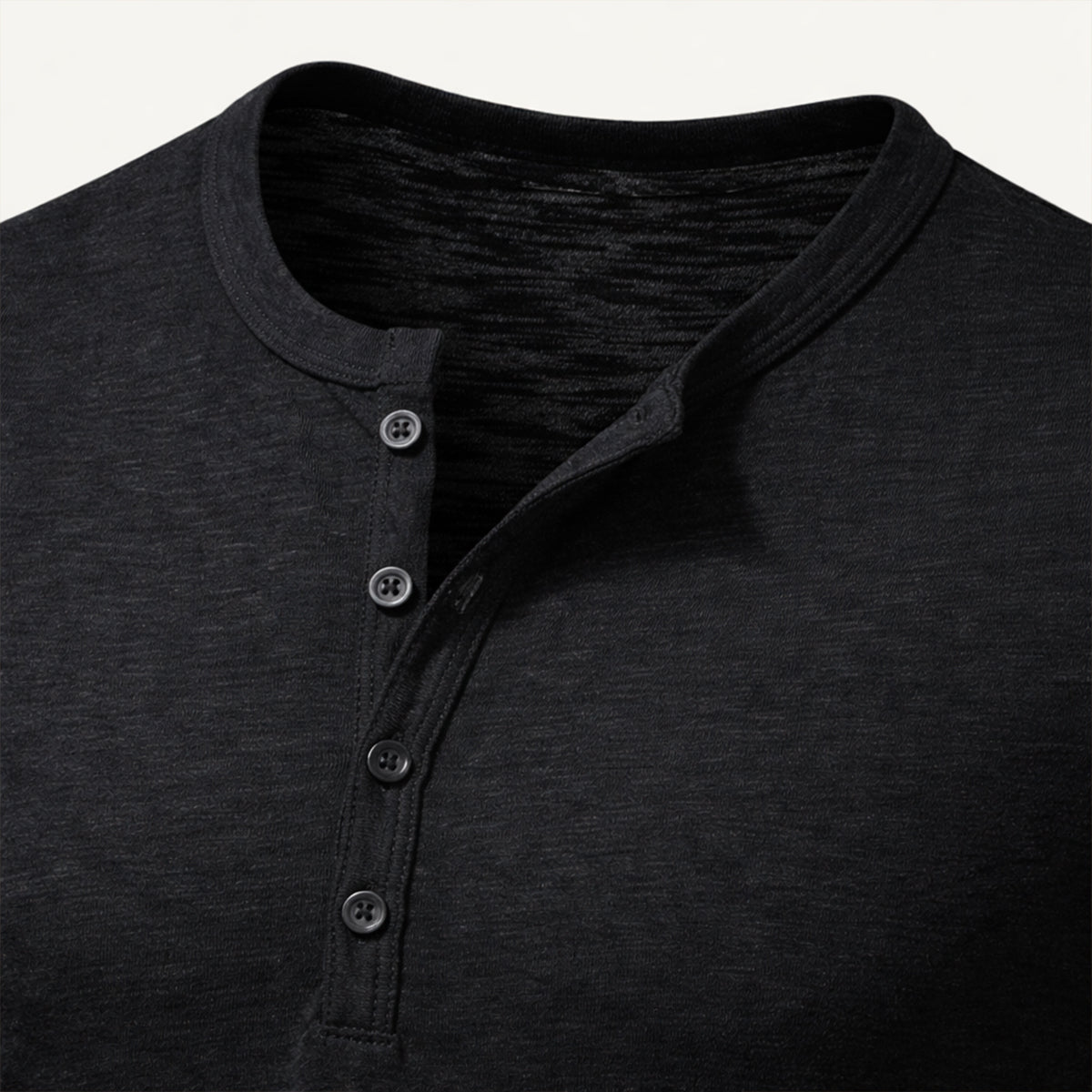 The Berkshire Men’s Casual Button Neck Henley Cotton T-Shirt