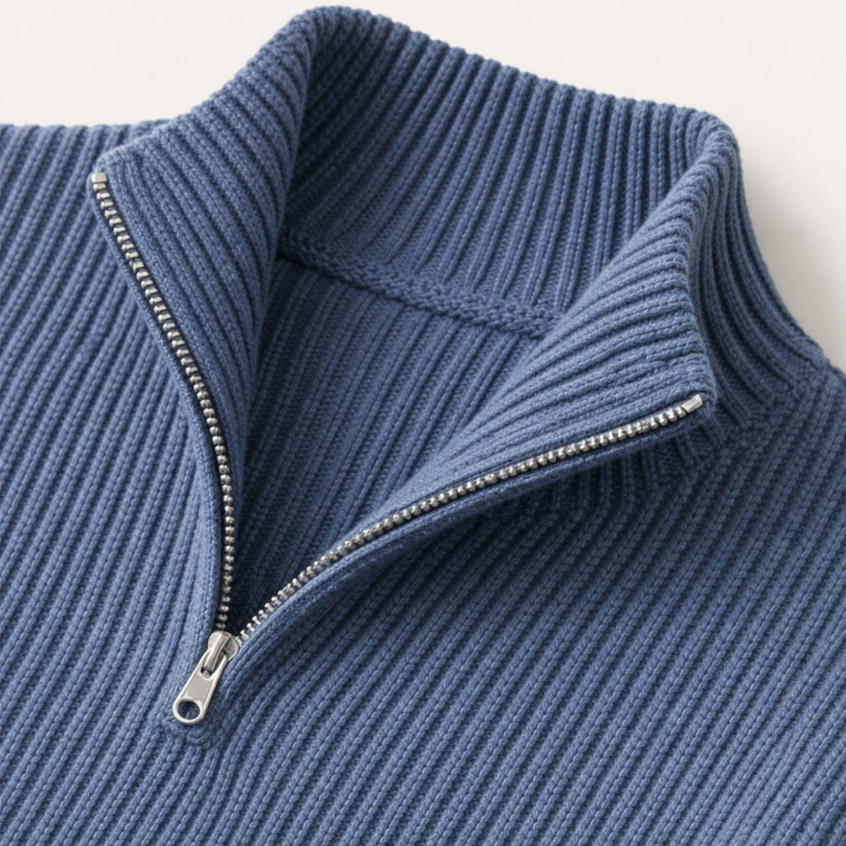 The Vicenza Men’s Soft Knit Cashmere Half Zip Sweater