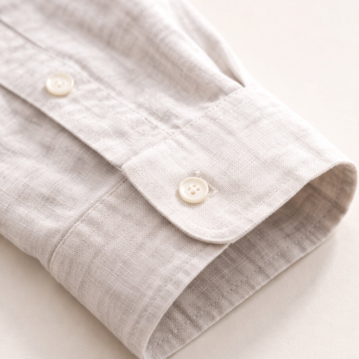 The Kensington Men’s Lightweight Loose Fit Linen Button-Up Shirt