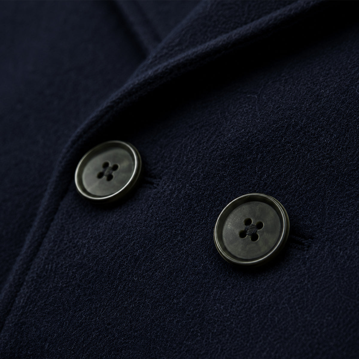 The Sunderland Men’s Warm Winter Double Breasted Wool Peacoat – Navy Blue