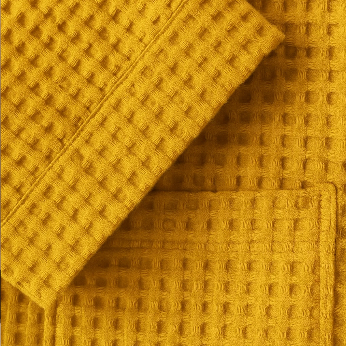 The Eastbourne Men's Cotton Waffle Lightweight Spa Bathrobe with Belt