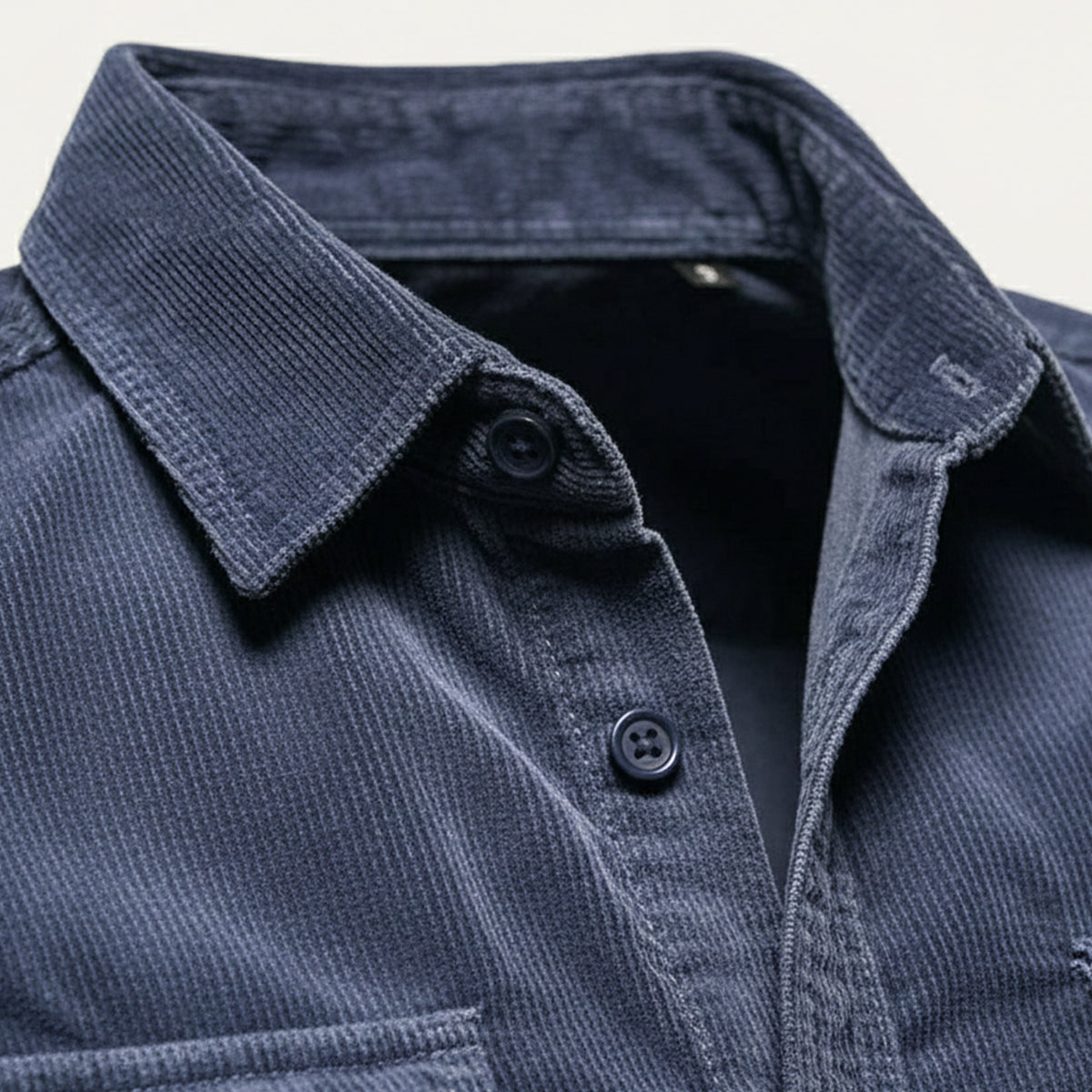 The Veneto Men’s Trendy Button-Up Corduroy Shirt