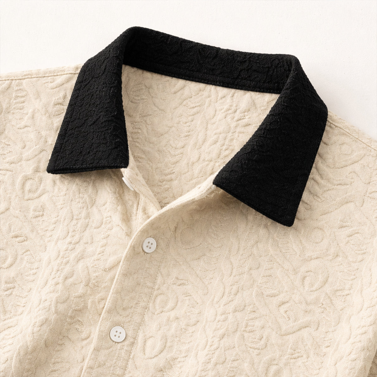 The Brookridge Hill Men’s Textured Lightweight Summer Set – Shirt & Shorts Set