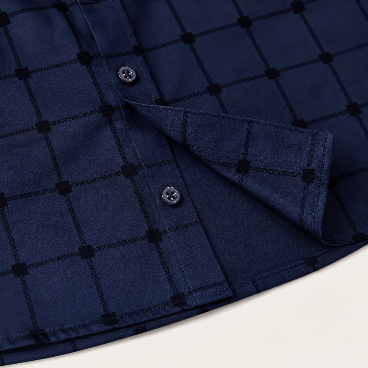 The Caserta Men’s Slim Fit Check Print Dress Shirt