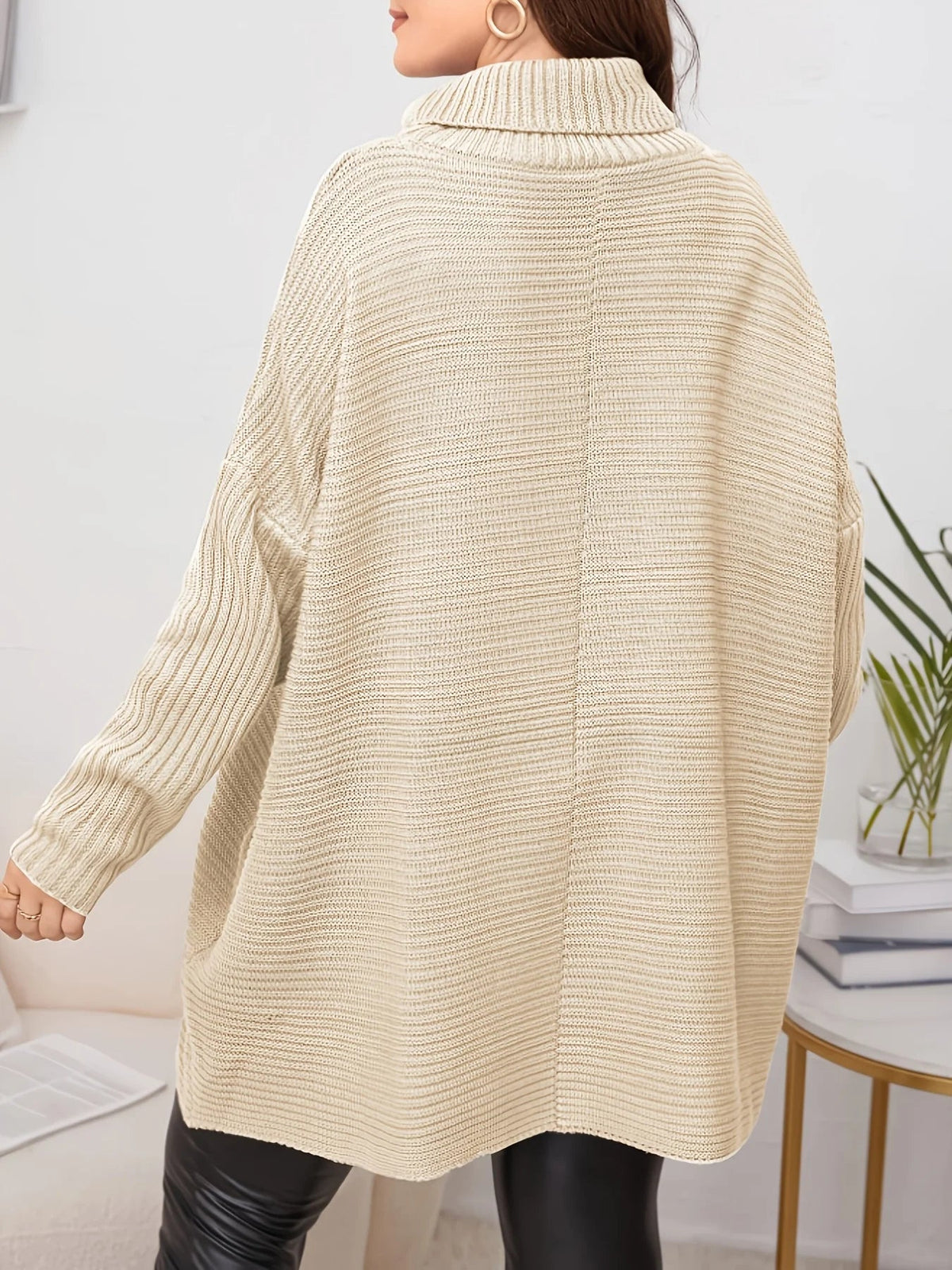 Women’s Oversized Turtleneck Sweater Dress