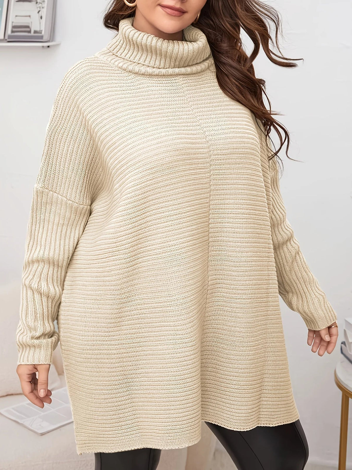 Women’s Oversized Turtleneck Sweater Dress
