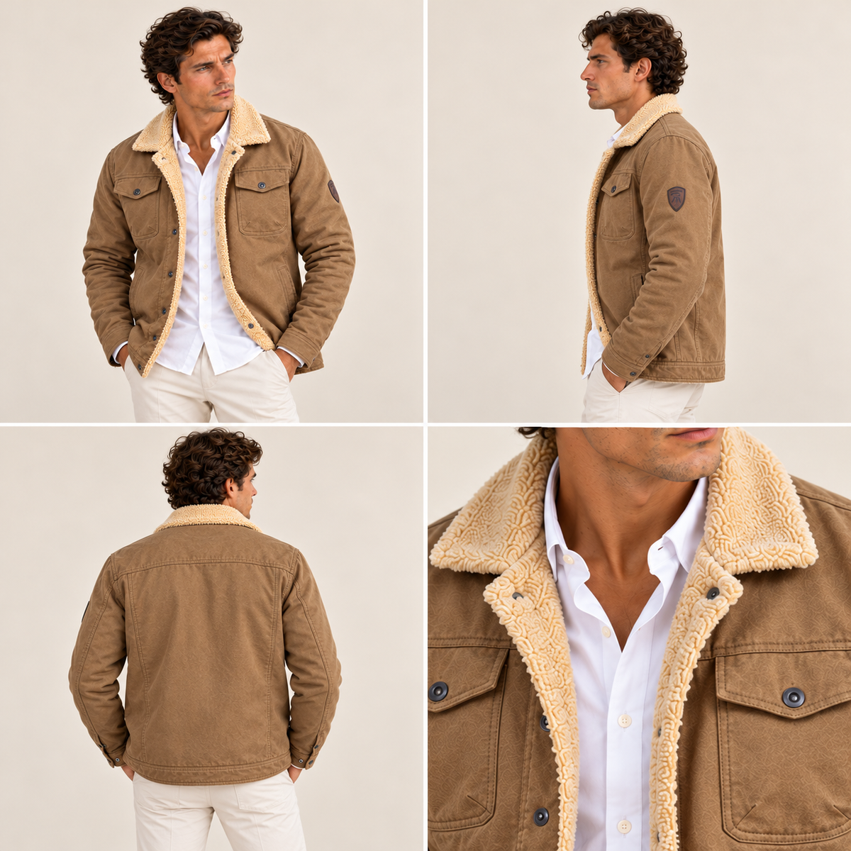 The York Warm Fleece Lined Winter Coat for Men