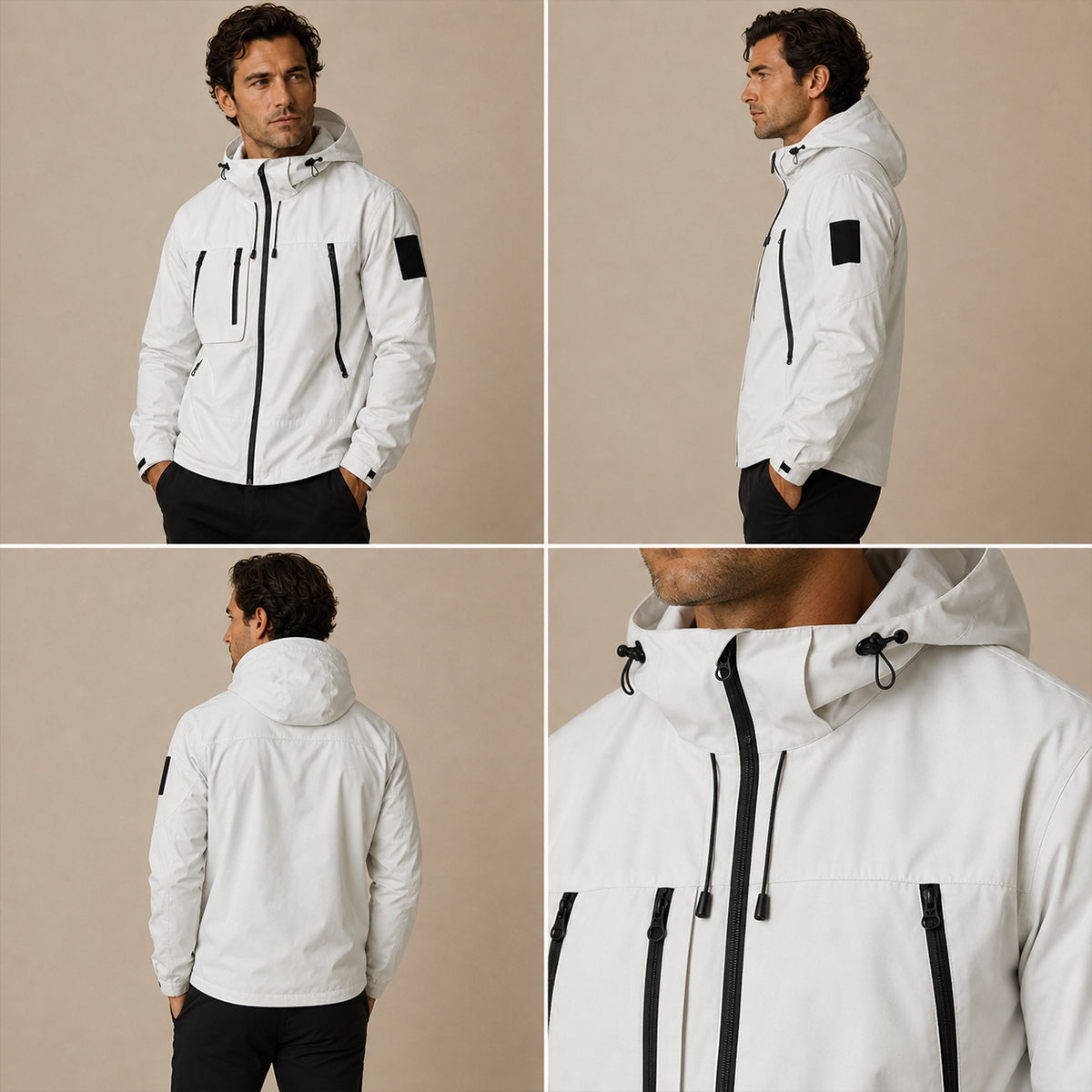 The Seathwaite Lightweight Waterproof Windbreaker – Hooded Rain Jacket for Men