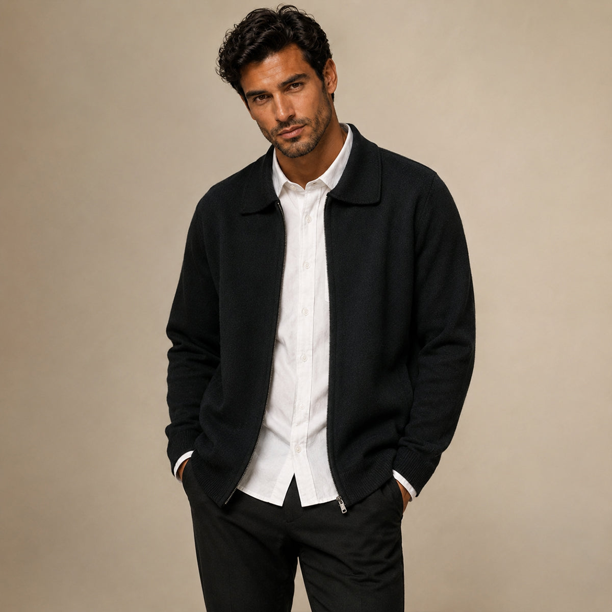 The Timberland Cashmere Sweater – Men's Soft Luxury Wool Knit Cardigan