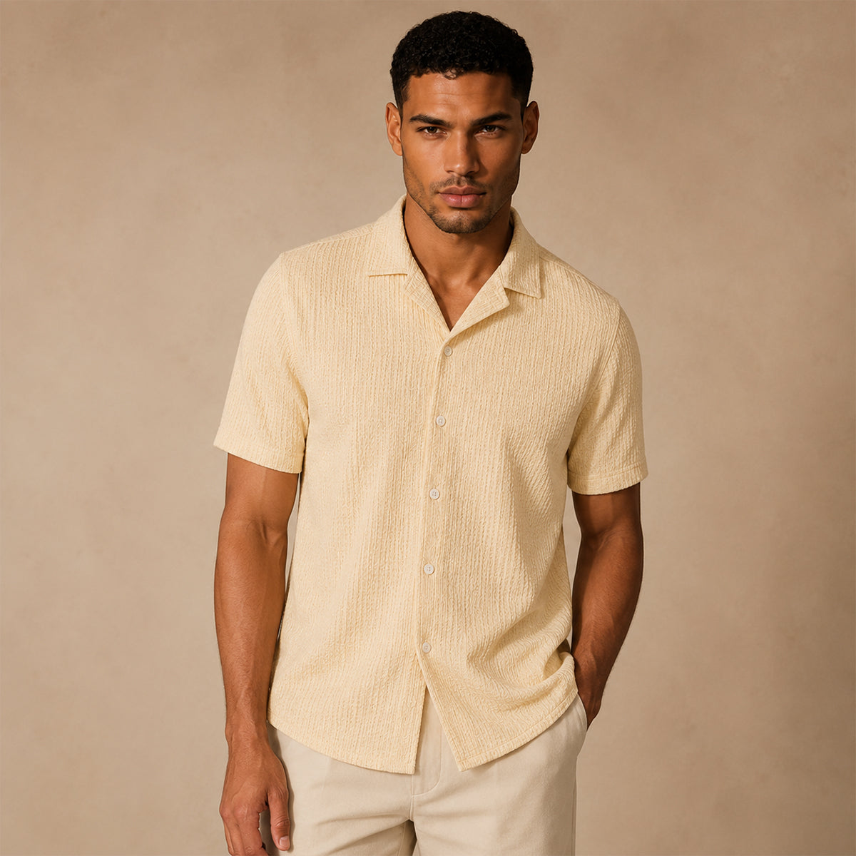 The Porta Venezia Men’s Lightweight Streetwear Button-Up Shirt