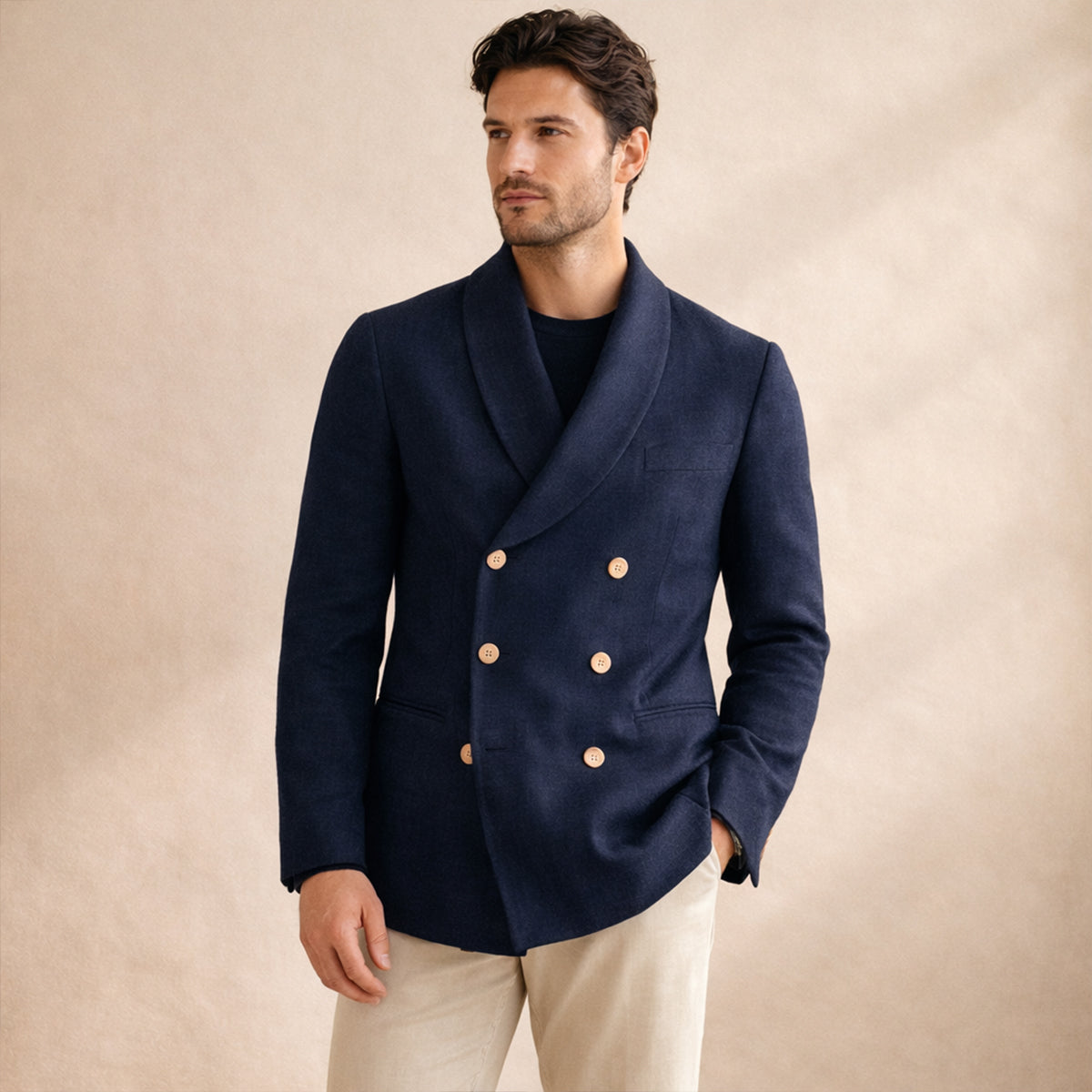 The Cannes Men’s V Neck Double Breasted Shirt