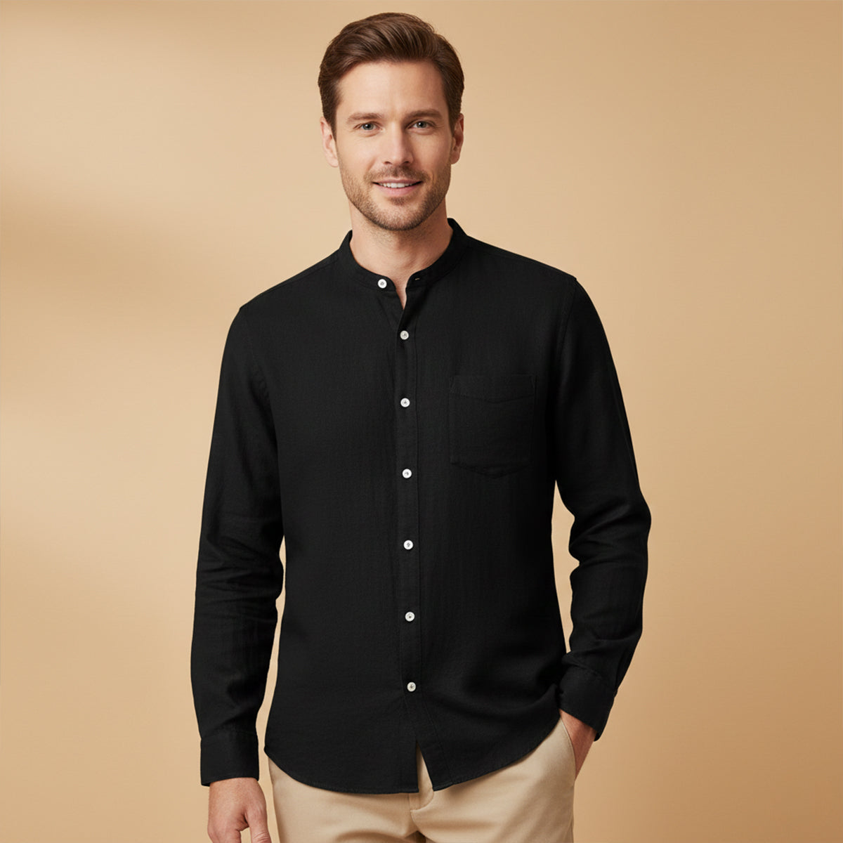 The Brighton Linen Shirt –  Long Sleeve Shirt for Men