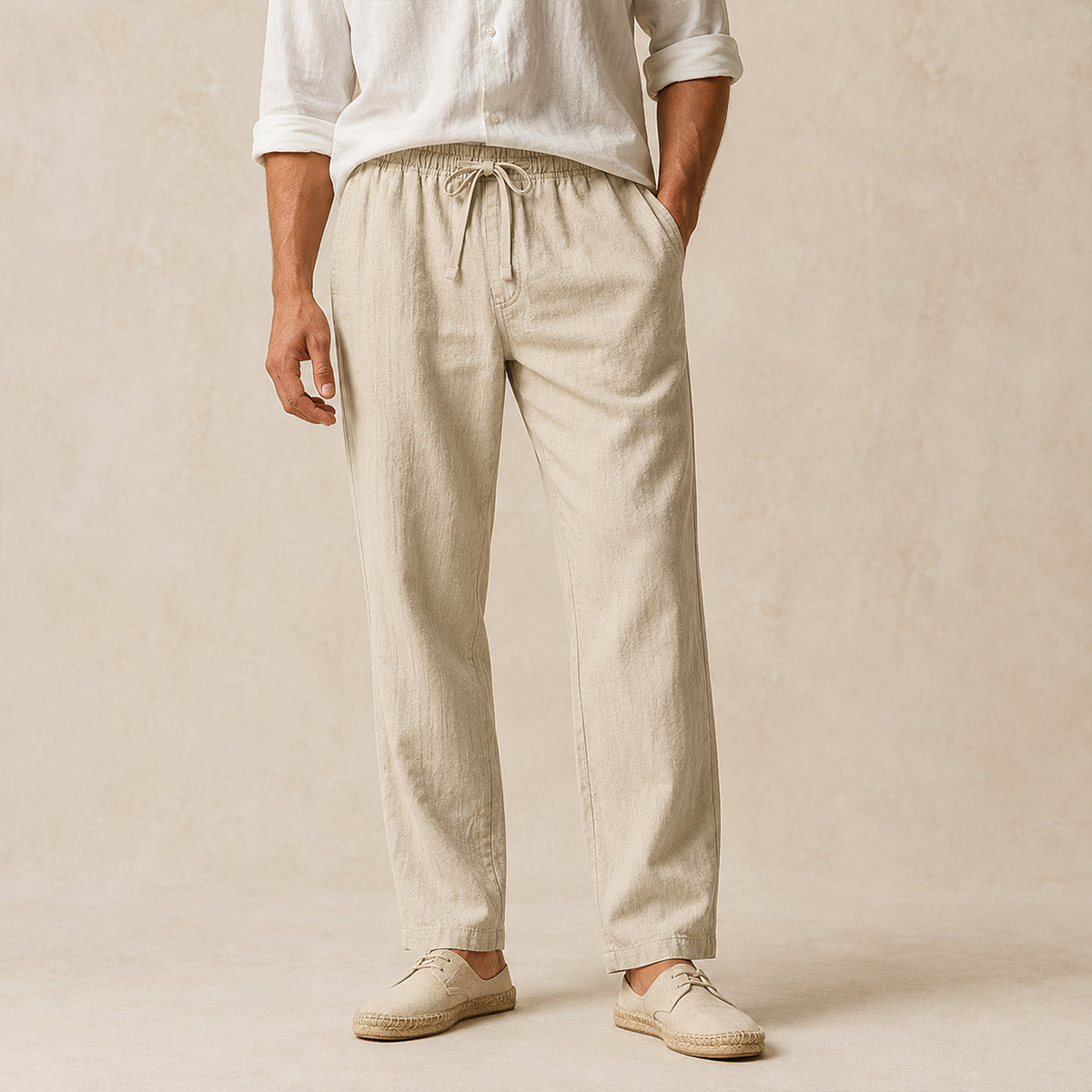 The Wakefield Men’s Breathable Linen Tapered Pants