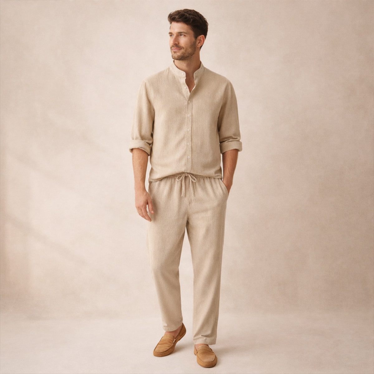 The Marble Arch Men’s Summer Casual Set – Shirt & Pants