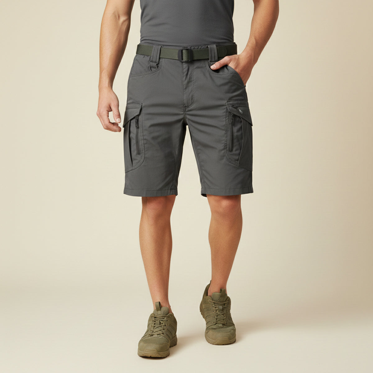 The Glenmere Men’s Lightweight Tactical Cargo Shorts with Pockets