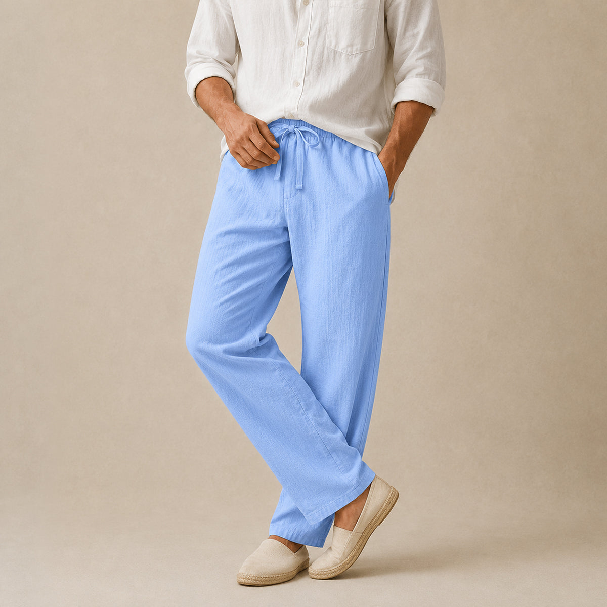 The Wakefield Men’s Breathable Linen Tapered Pants