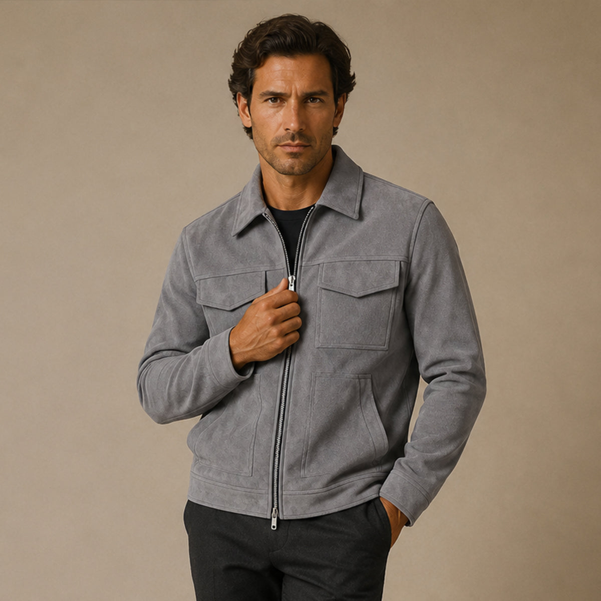 The Colchester Modern Suede Jacket for Men
