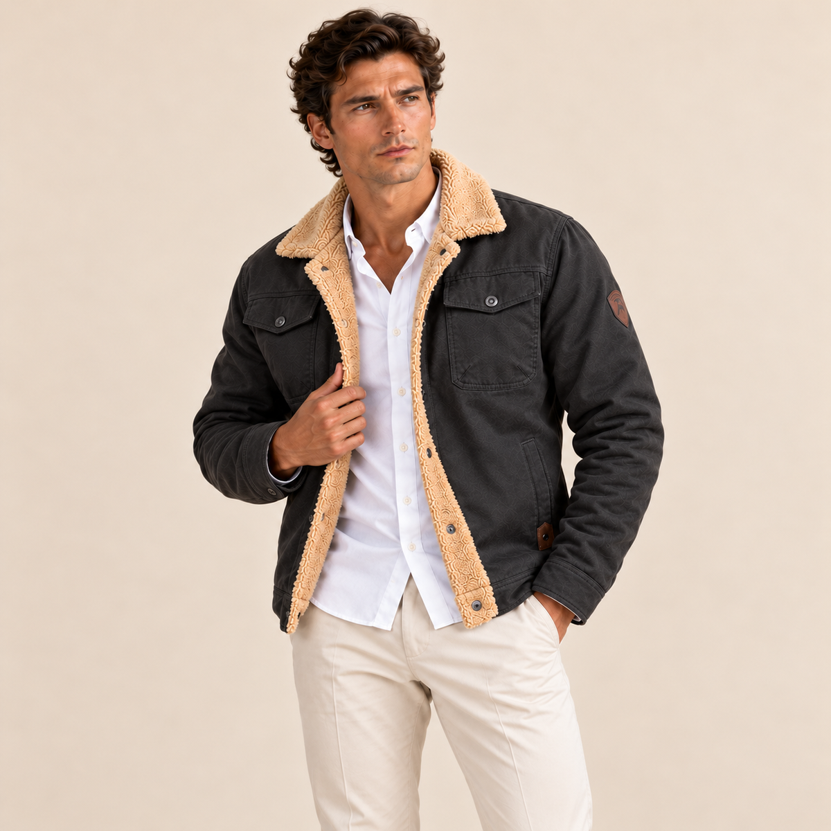 The York Warm Fleece Lined Winter Coat for Men