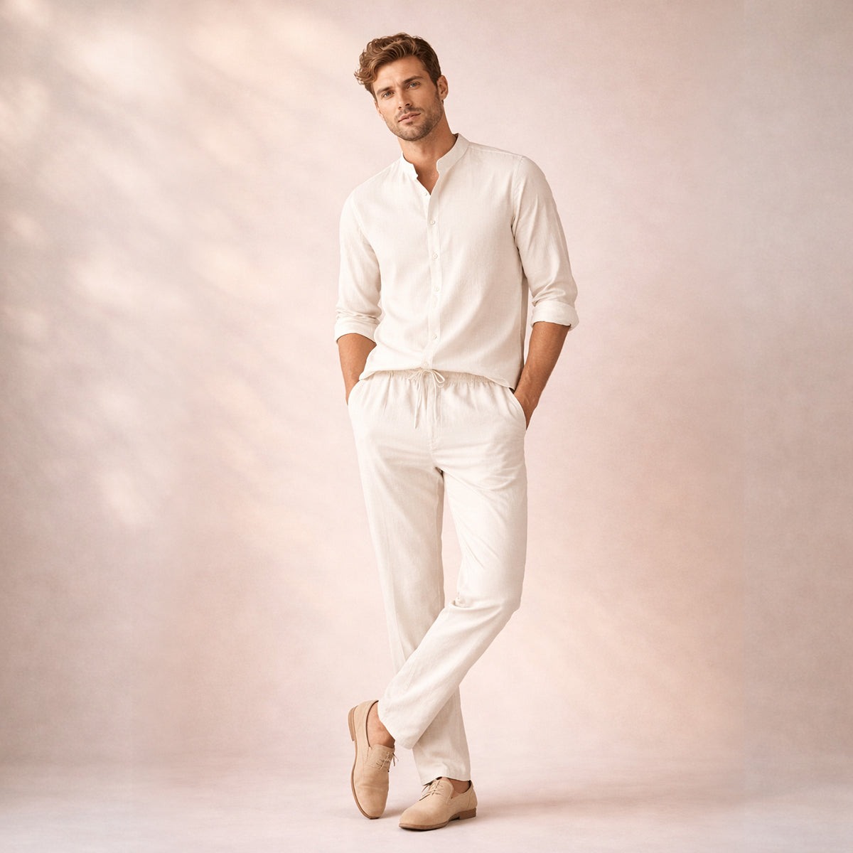 The Hampton Men’s Summer Lightweight Set – Shirt & Pants