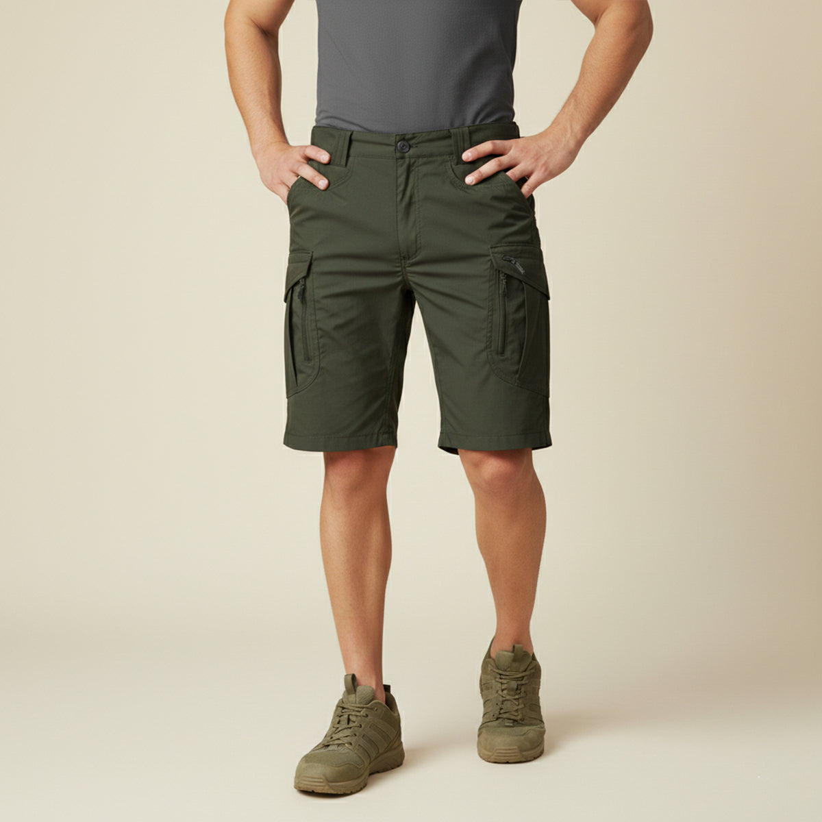 The Glenmere Men’s Lightweight Tactical Cargo Shorts with Pockets