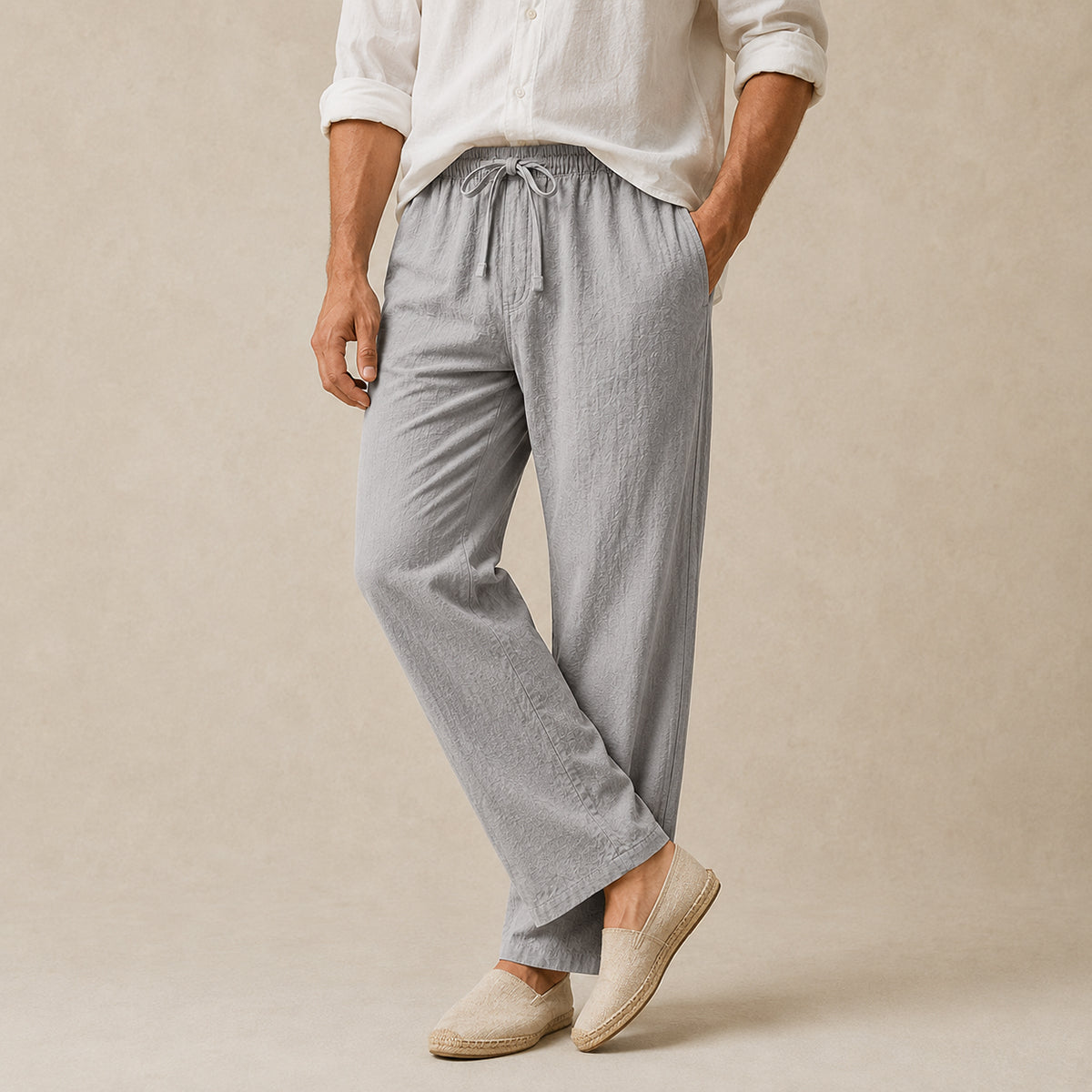 The Wakefield Men’s Breathable Linen Tapered Pants