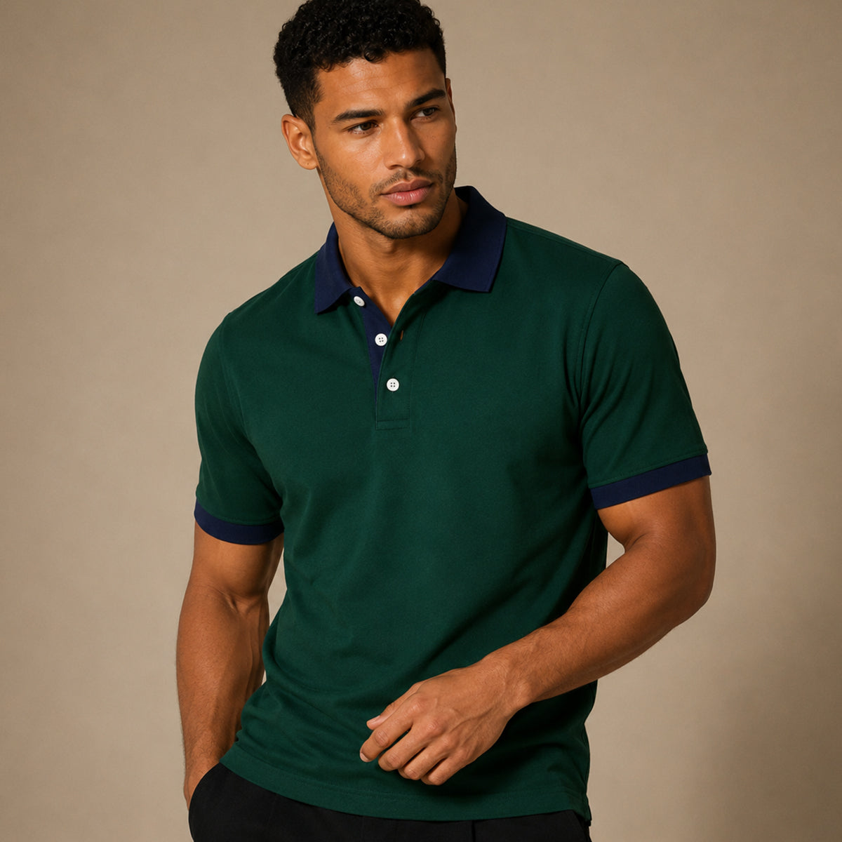 The Cala Mariolu Men’s Casual Printed Golf Polo Shirt