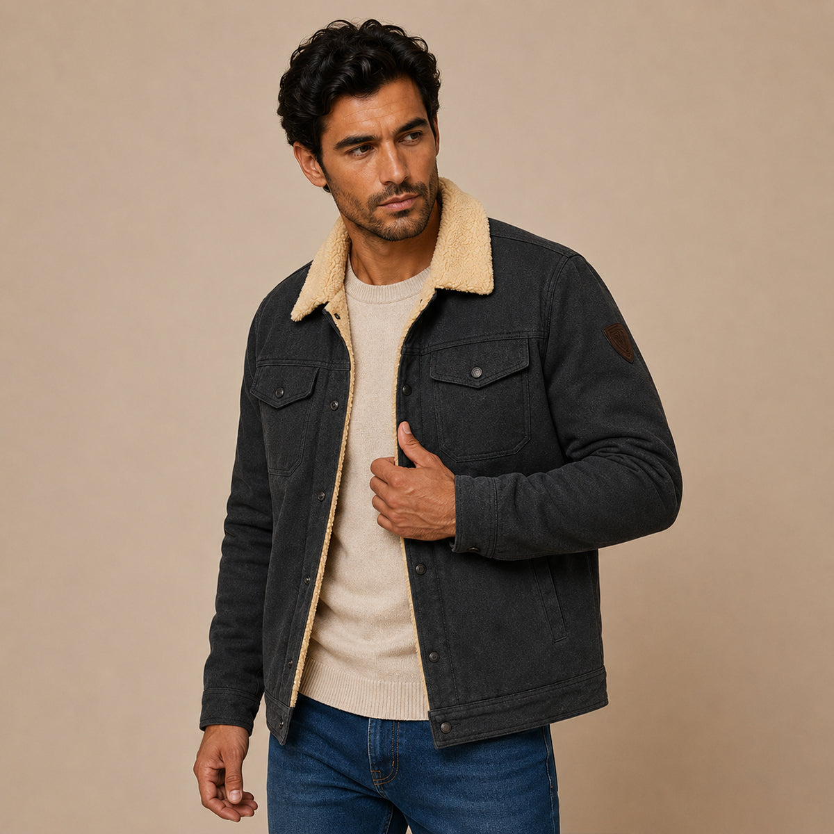 The Vancouver Men's Fleece Lined Outdoor Jacket - Modern & Warm