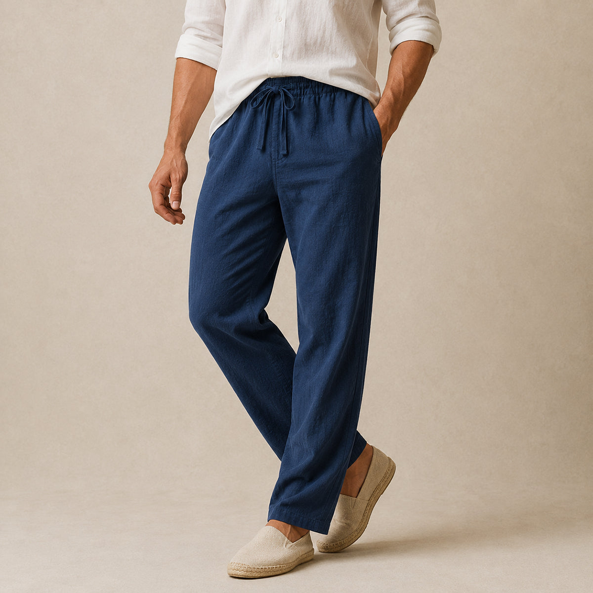 The Wakefield Men’s Breathable Linen Tapered Pants