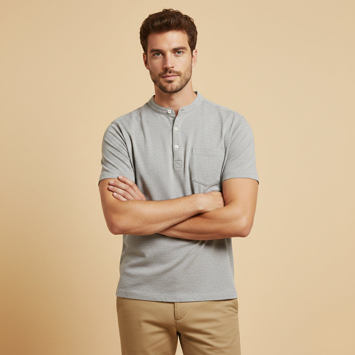 The Piccadilly Men’s Soft Summer Basic Shirt with Chest Pocket