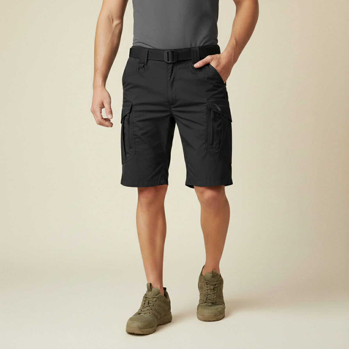 The Glenmere Men’s Lightweight Tactical Cargo Shorts with Pockets