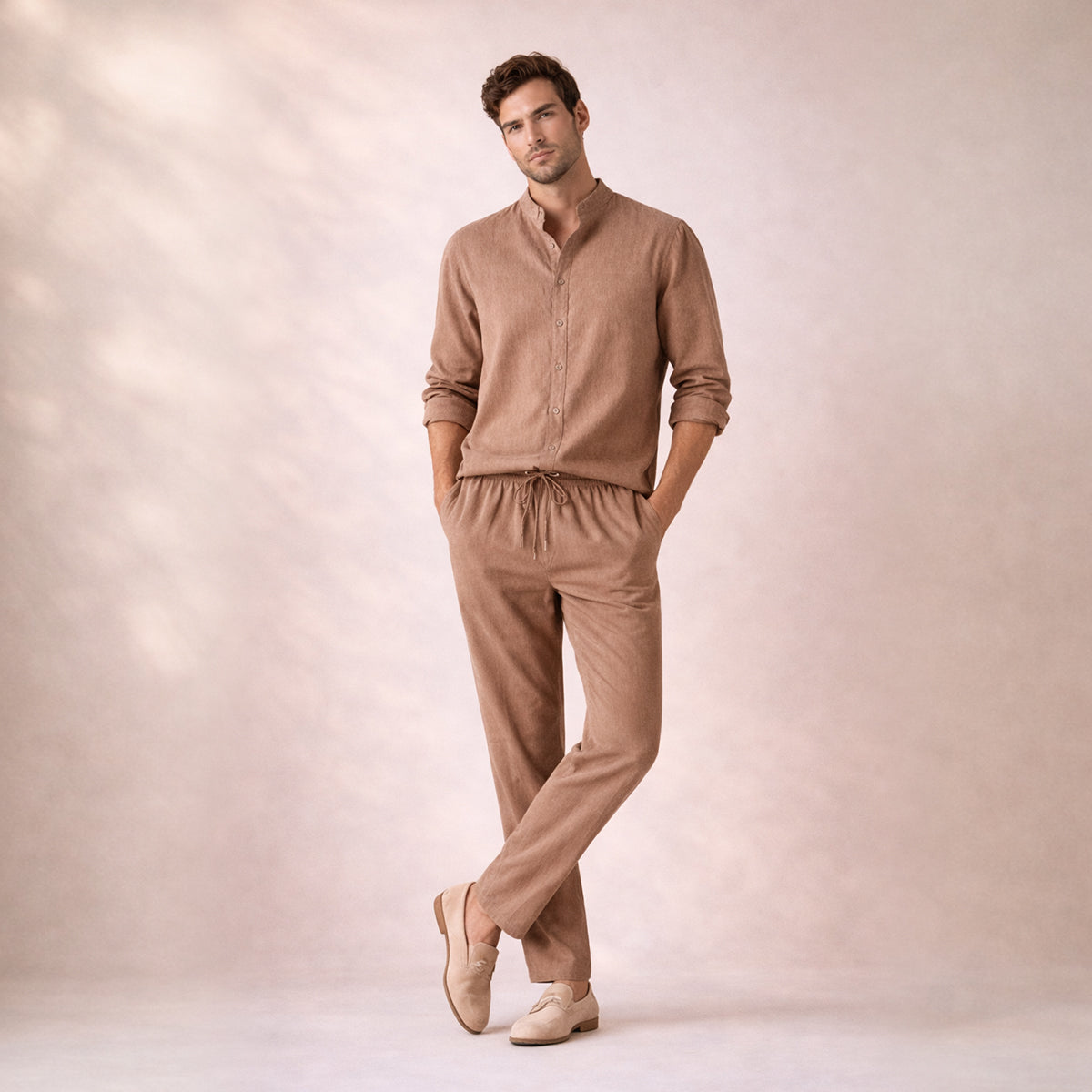 The Hampton Men’s Summer Lightweight Set – Shirt & Pants