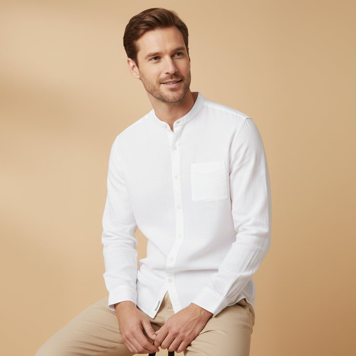 The Brighton Linen Shirt –  Long Sleeve Shirt for Men